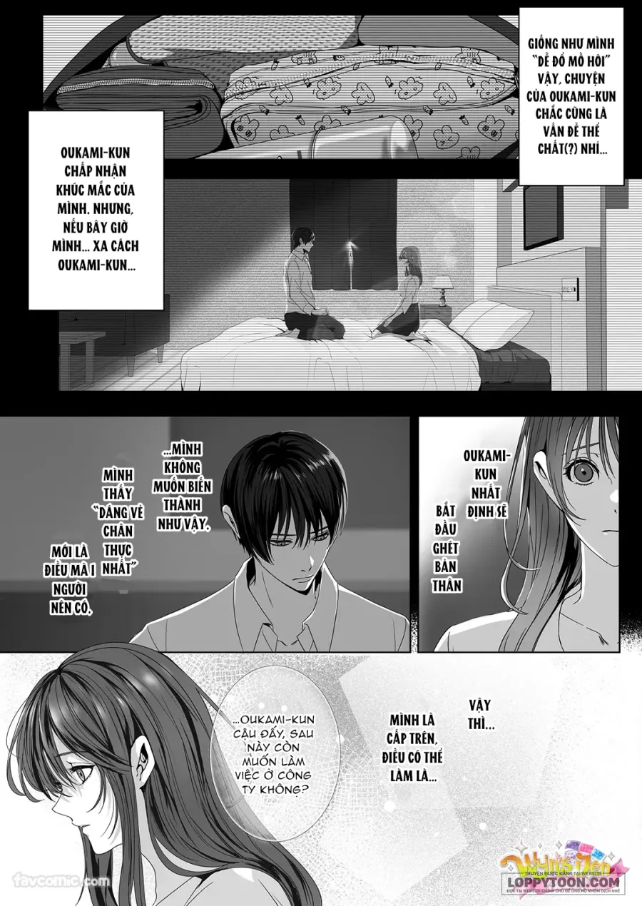 [21+] Nghe nói không được tăng ca cùng chàng trai sói Oukami. - Chap 4 - Trang 4