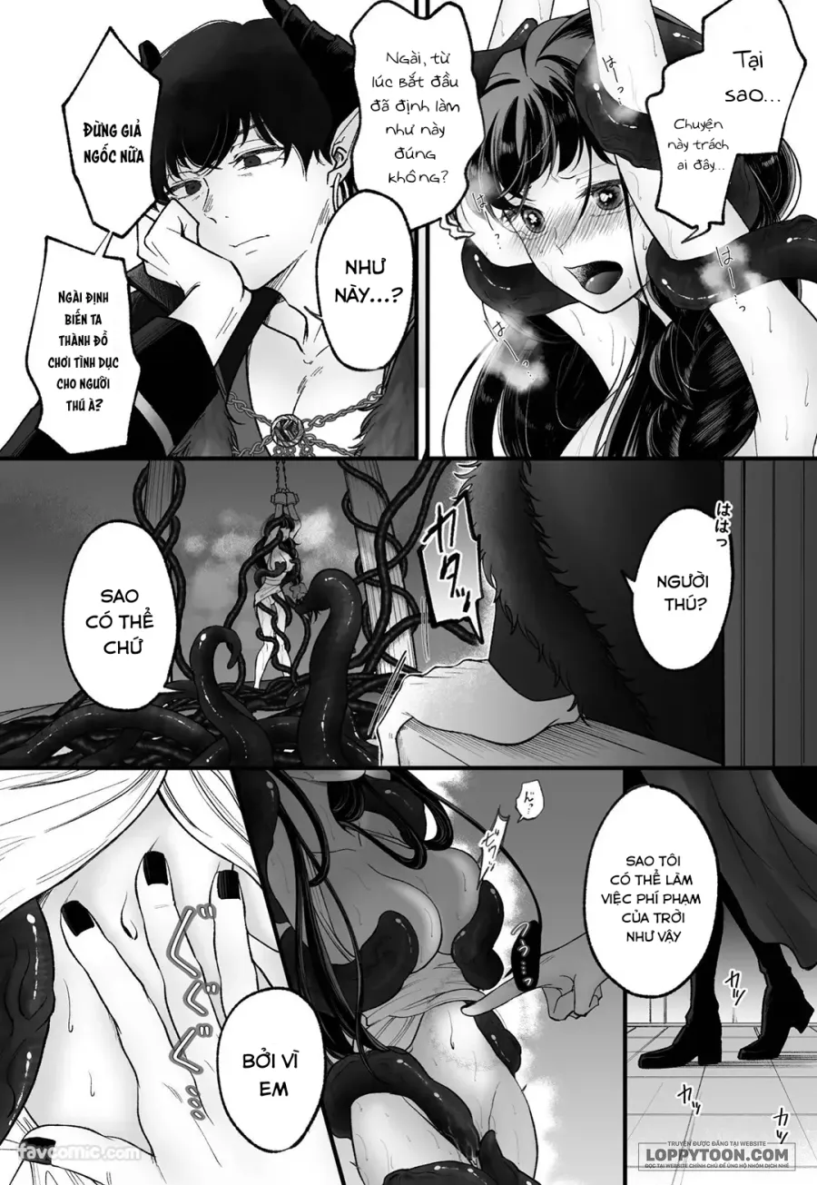 [21+] Nữ anh hùng chuyển sinh thất bại bị giam giữ và rơi vào tình yêu mãnh liệt của Ma Vương. - Chap 2 - Trang 16