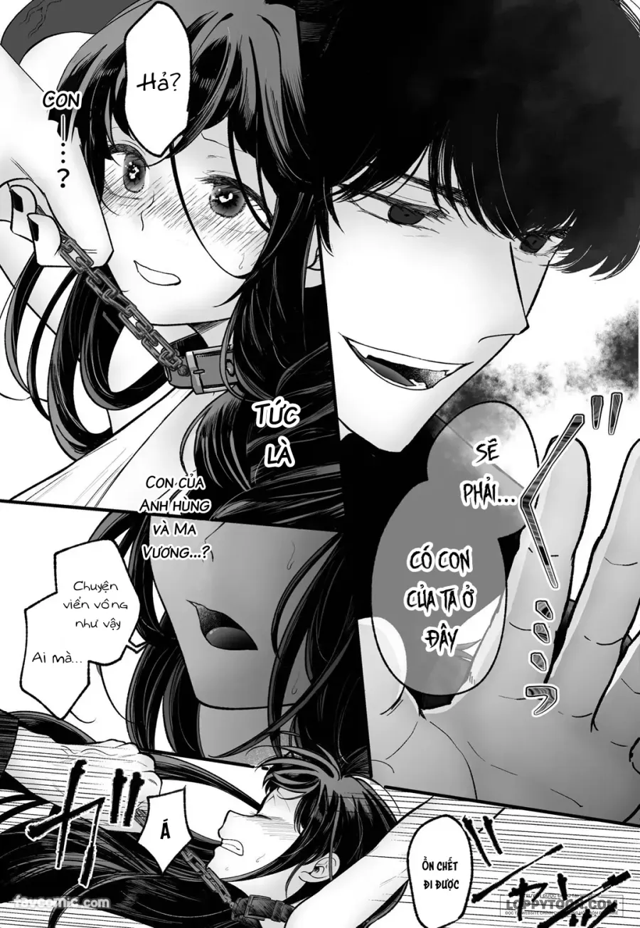 [21+] Nữ anh hùng chuyển sinh thất bại bị giam giữ và rơi vào tình yêu mãnh liệt của Ma Vương. - Chap 2 - Trang 17