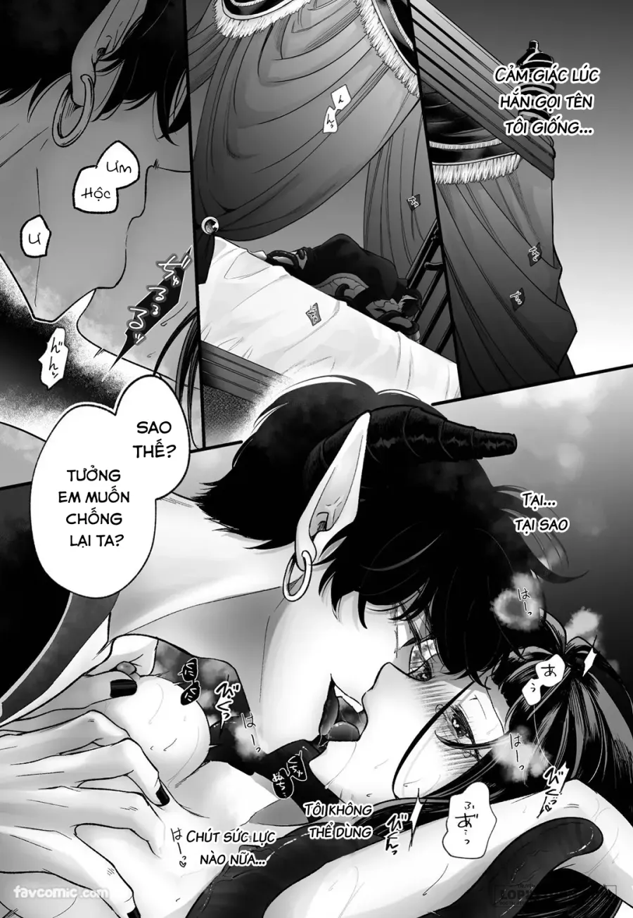 [21+] Nữ anh hùng chuyển sinh thất bại bị giam giữ và rơi vào tình yêu mãnh liệt của Ma Vương. - Chap 2 - Trang 19