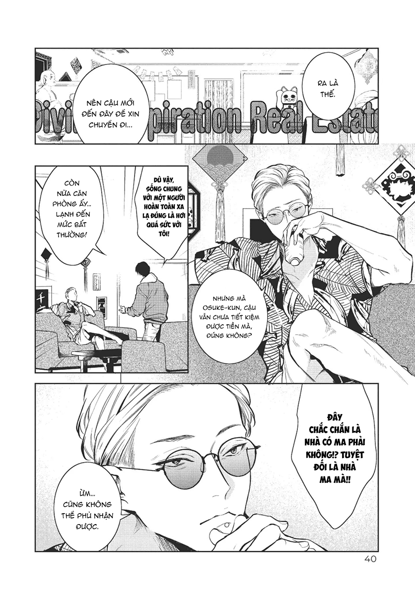 Bạn cùng phòng ồn ào: Vô gia cư nên tôi bắt đầu sống chung với một anh chàng đẹp trai trong căn hộ ma ám - Chap 15 - Trang 4