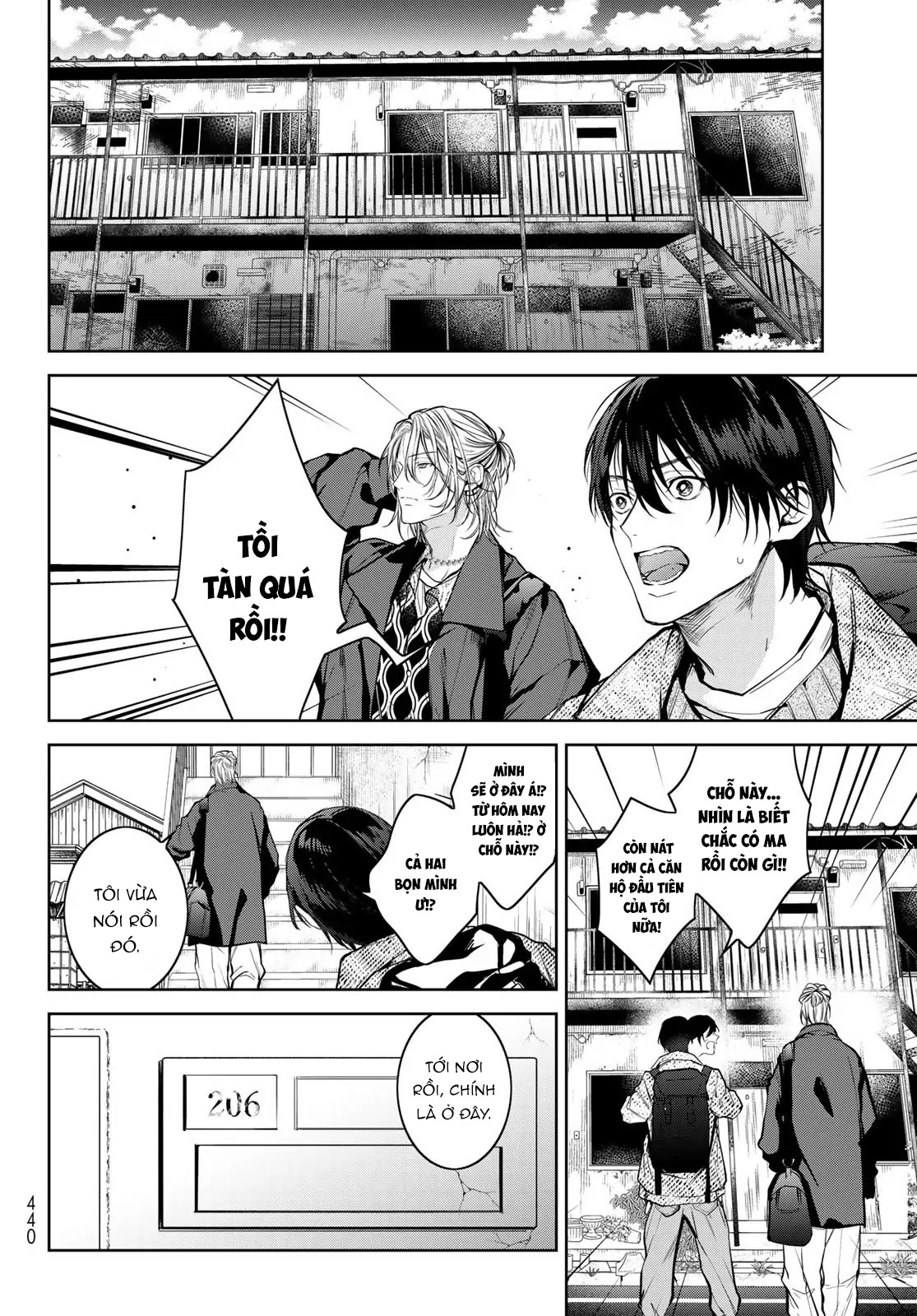 Bạn cùng phòng ồn ào: Vô gia cư nên tôi bắt đầu sống chung với một anh chàng đẹp trai trong căn hộ ma ám - Chap 2 - Trang 14