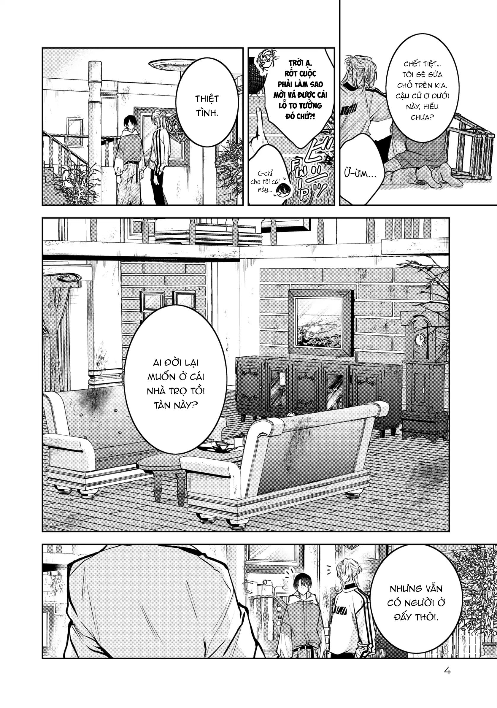Bạn cùng phòng ồn ào: Vô gia cư nên tôi bắt đầu sống chung với một anh chàng đẹp trai trong căn hộ ma ám - Chap 5 - Trang 5