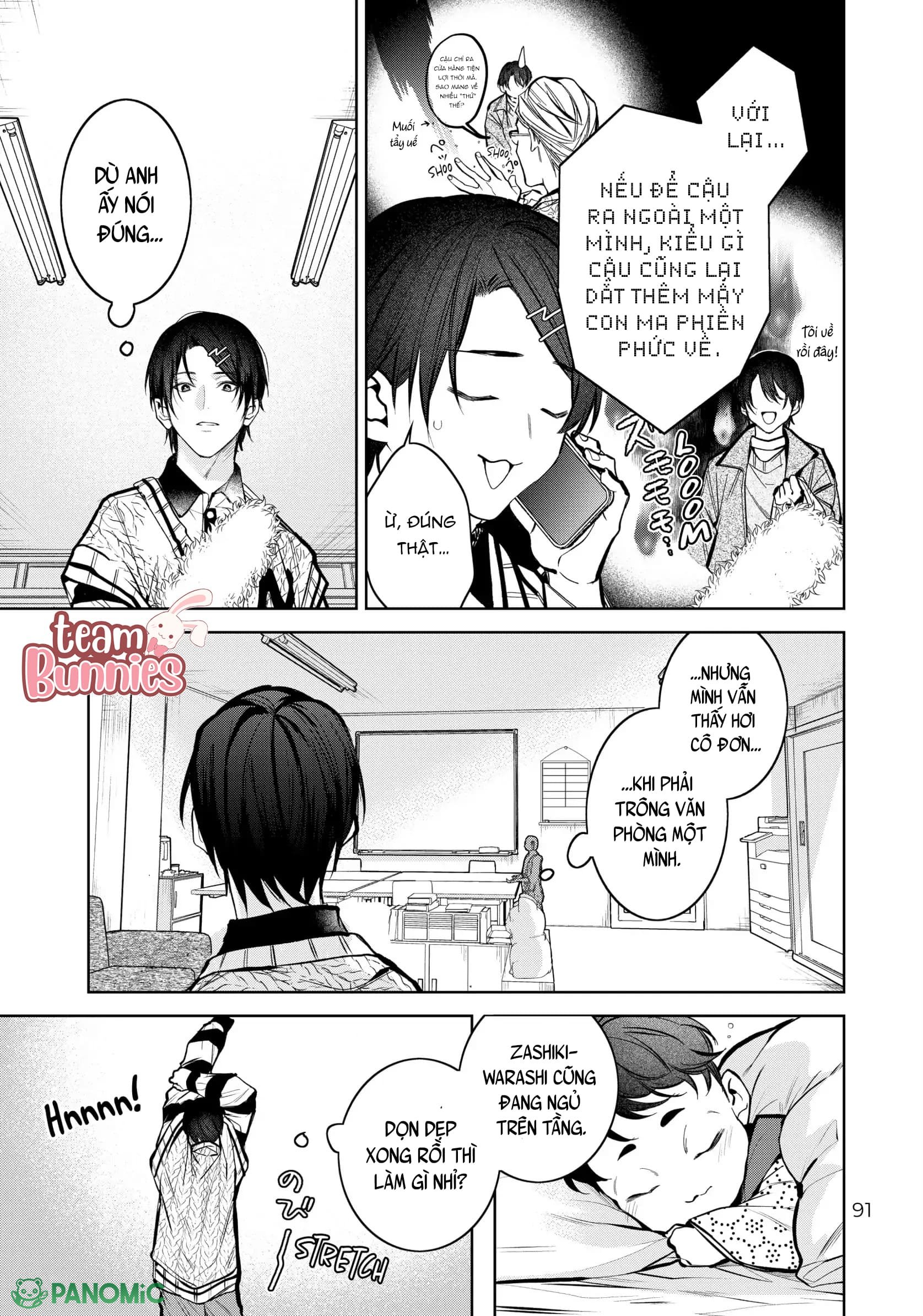 Bạn cùng phòng ồn ào: Vô gia cư nên tôi bắt đầu sống chung với một anh chàng đẹp trai trong căn hộ ma ám - Chap 7 - Trang 2