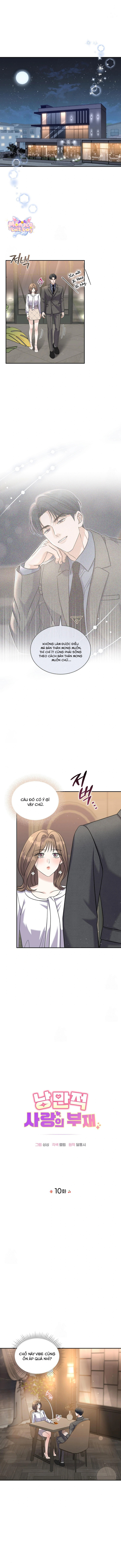 [18+] Sự Vắng Mặt của Tình Yêu Lãng Mạn - Chap 10 - Trang 1