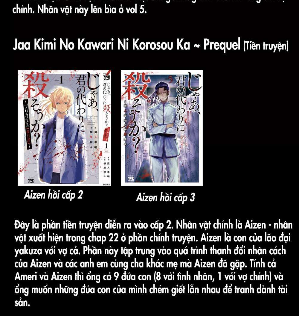 Jaa Kimi No Kawari Ni Korosou Ka ~ Prequel (Tiền truyện) - Chap 1 - Trang 2