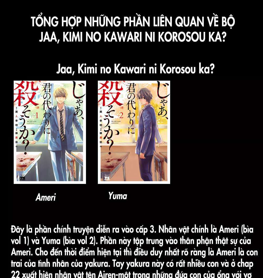 Jaa Kimi No Kawari Ni Korosou Ka ~ Prequel (Tiền truyện) - Chap 5 - Trang 1