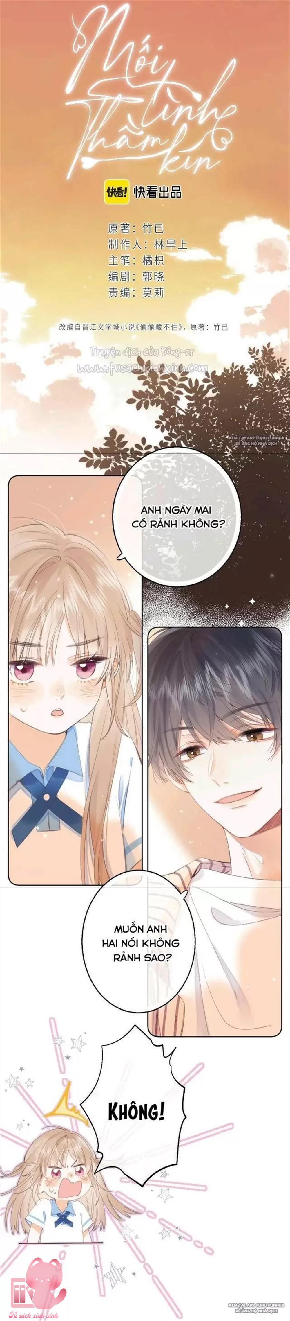 Mối Tình Thầm Kín - Chap 3 - Trang 1