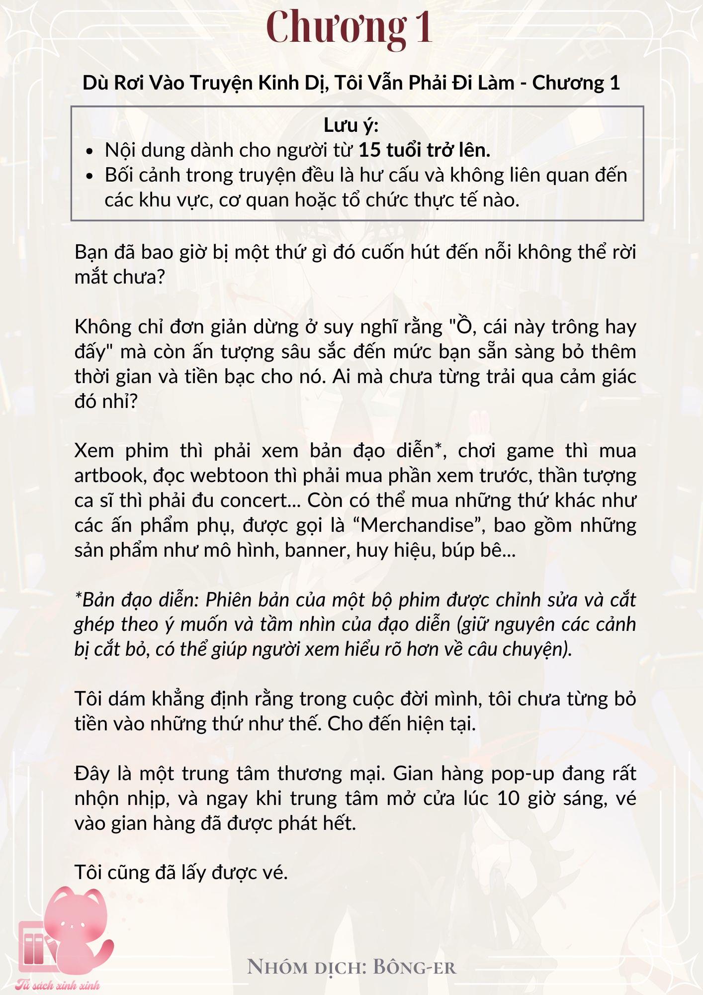 [Novel] Dù Rơi Vào Truyện Kinh Dị, Tôi Vẫn Phải Đi Làm - Chap 1 - Trang 2
