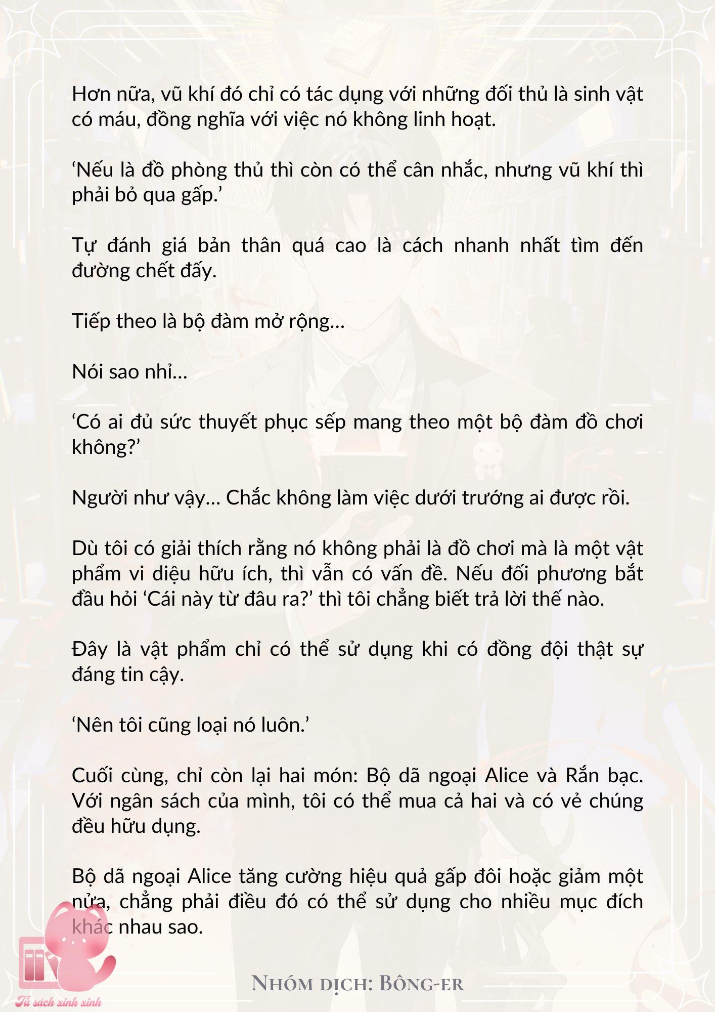 [Novel] Dù Rơi Vào Truyện Kinh Dị, Tôi Vẫn Phải Đi Làm - Chap 10 - Trang 3