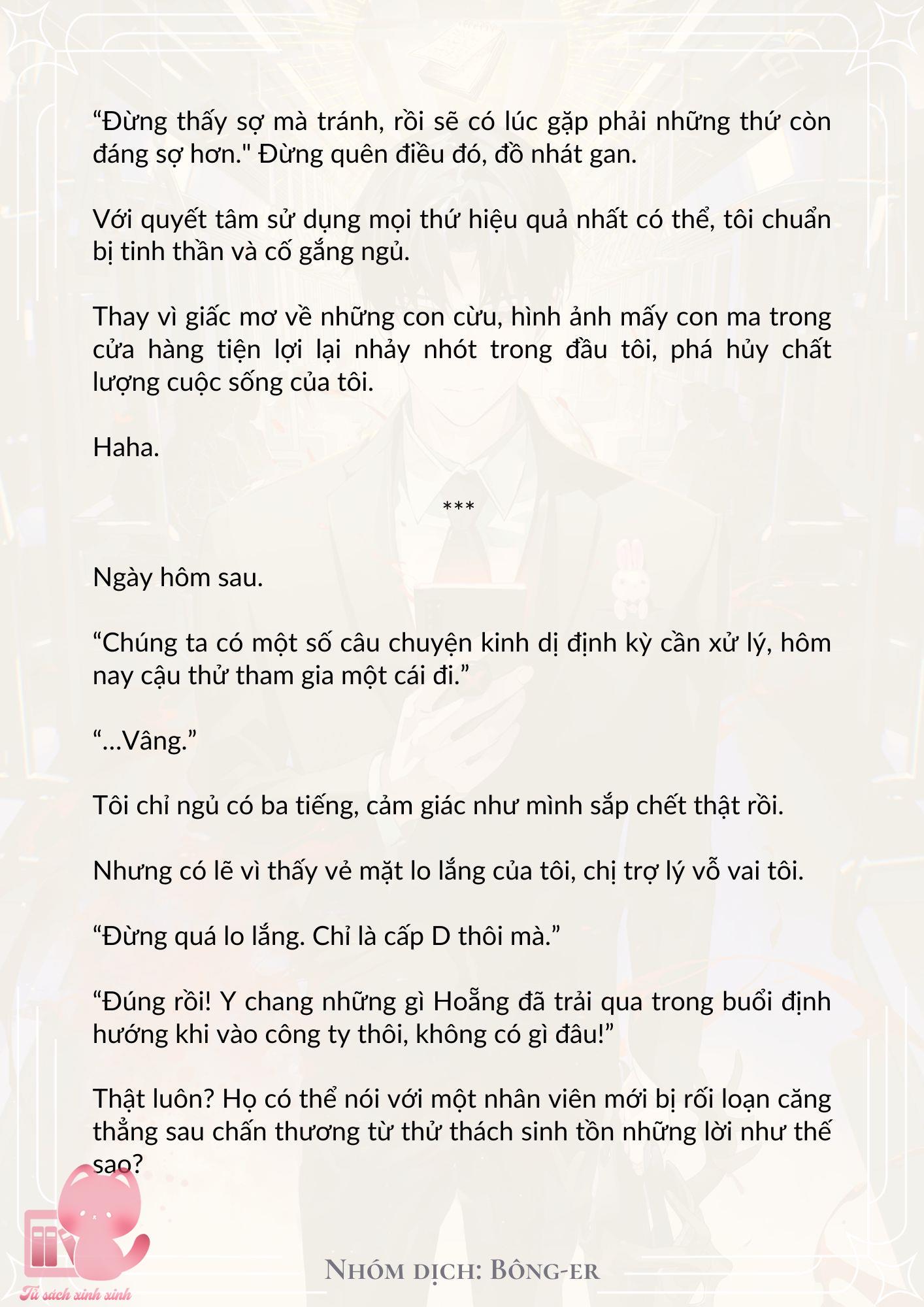 [Novel] Dù Rơi Vào Truyện Kinh Dị, Tôi Vẫn Phải Đi Làm - Chap 10 - Trang 8
