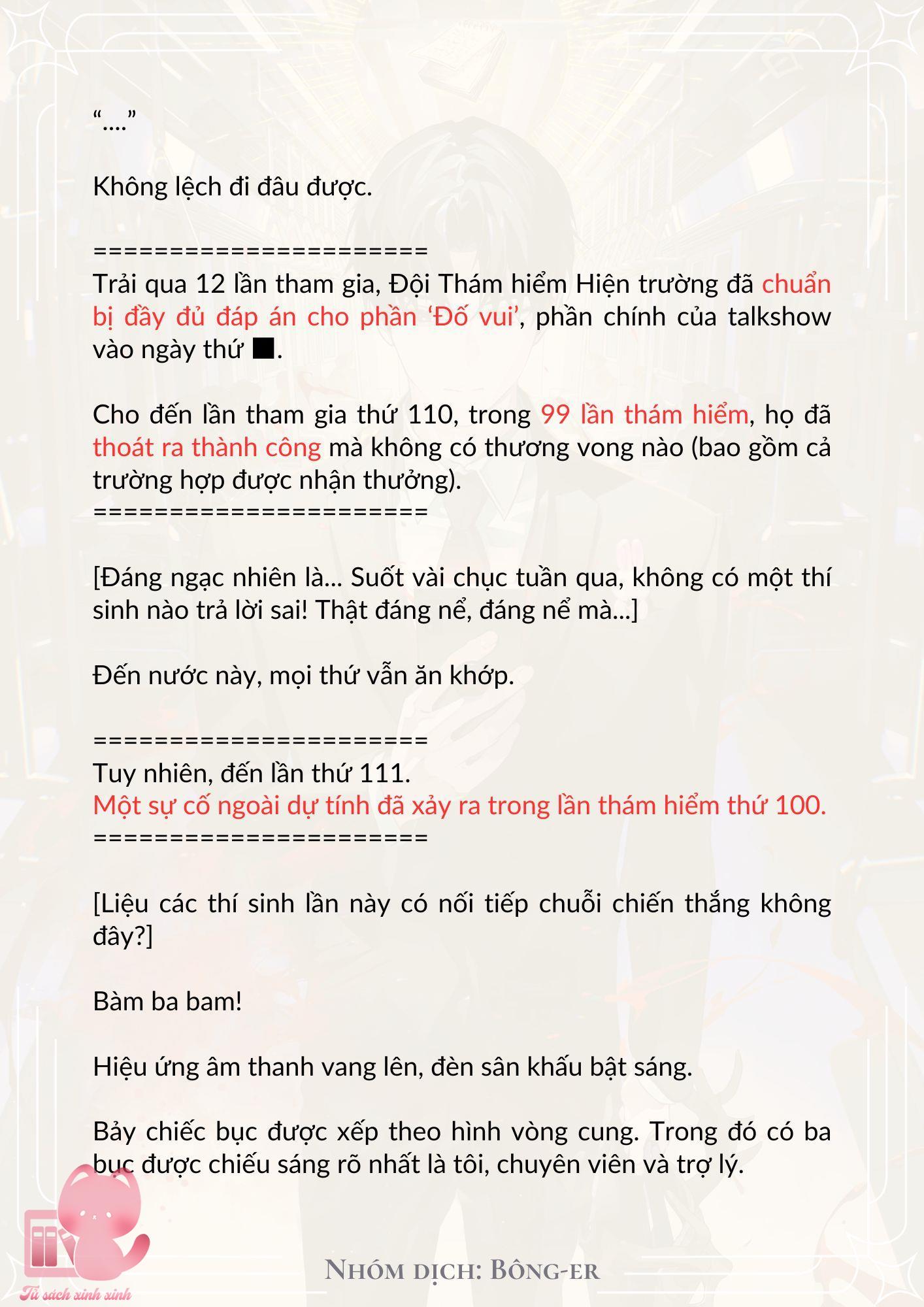 [Novel] Dù Rơi Vào Truyện Kinh Dị, Tôi Vẫn Phải Đi Làm - Chap 11 - Trang 3