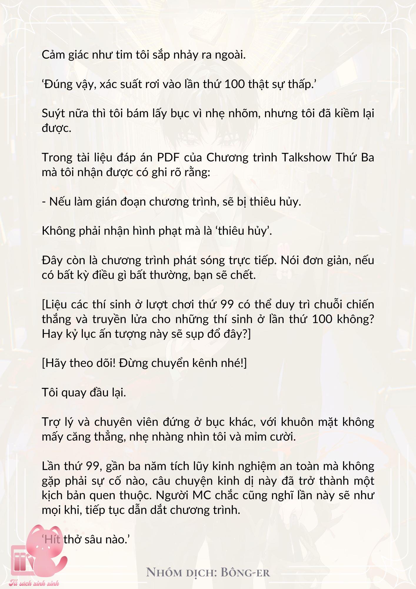 [Novel] Dù Rơi Vào Truyện Kinh Dị, Tôi Vẫn Phải Đi Làm - Chap 11 - Trang 5