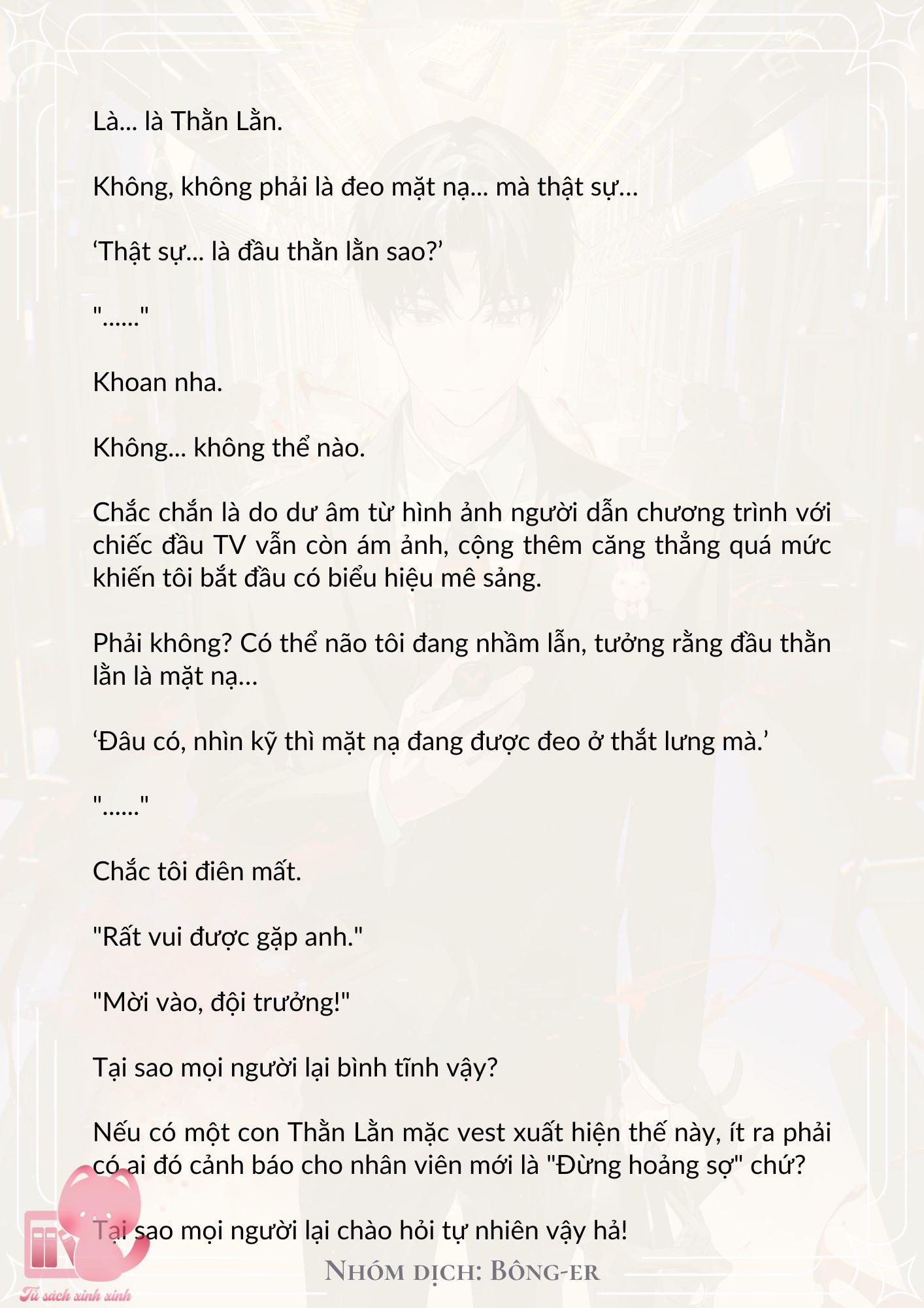 [Novel] Dù Rơi Vào Truyện Kinh Dị, Tôi Vẫn Phải Đi Làm - Chap 14 - Trang 9