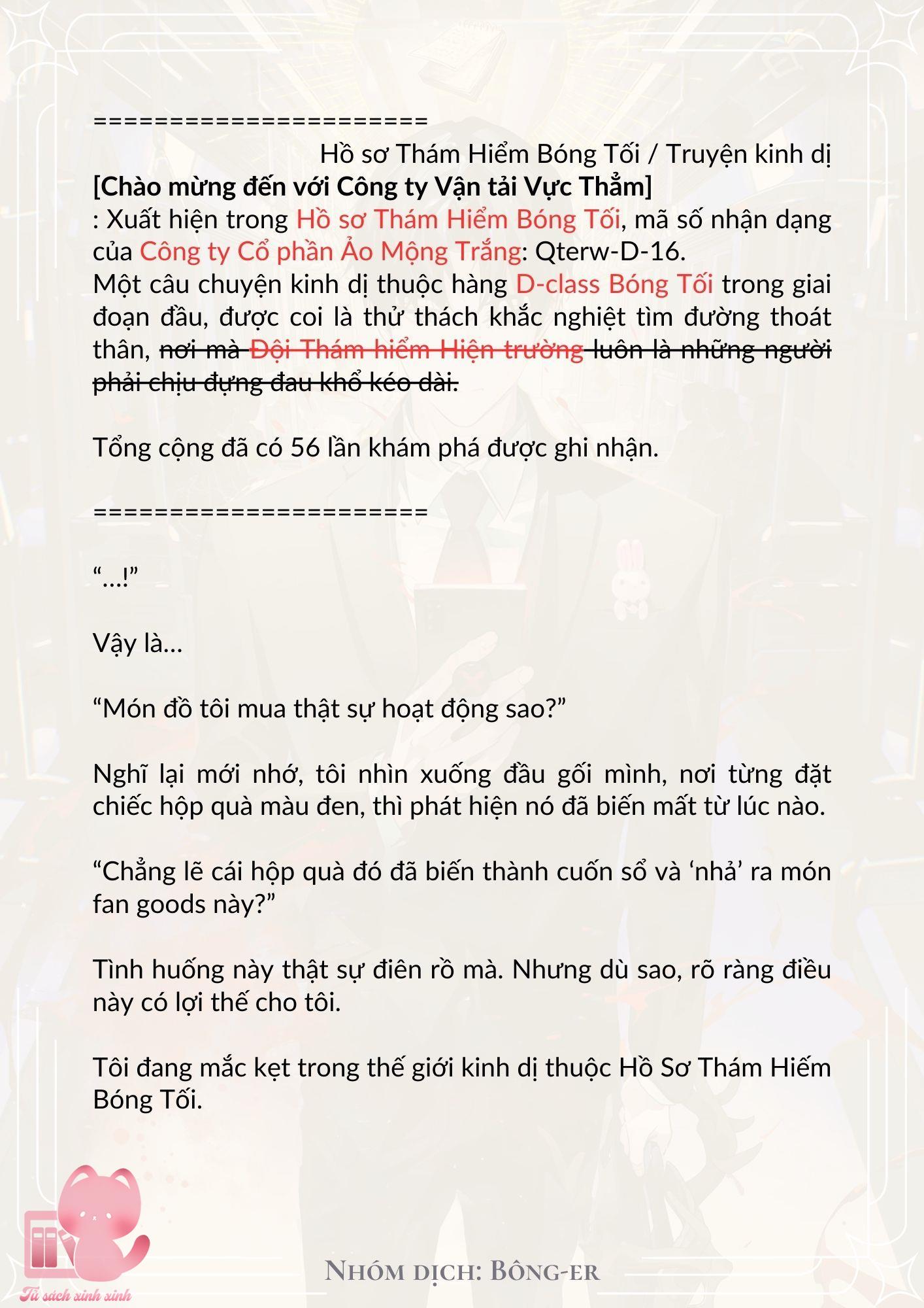 [Novel] Dù Rơi Vào Truyện Kinh Dị, Tôi Vẫn Phải Đi Làm - Chap 2 - Trang 5