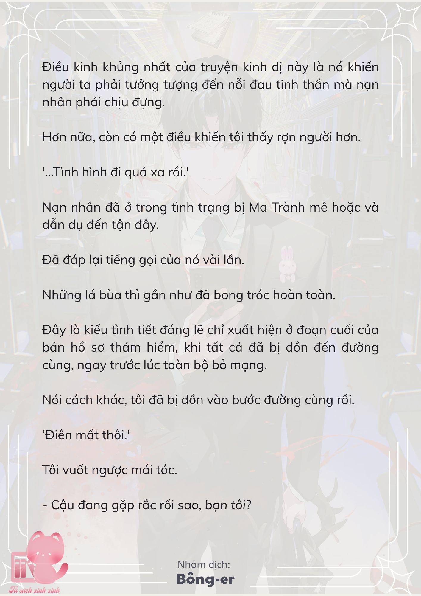[Novel] Dù Rơi Vào Truyện Kinh Dị, Tôi Vẫn Phải Đi Làm - Chap 34 - Trang 8
