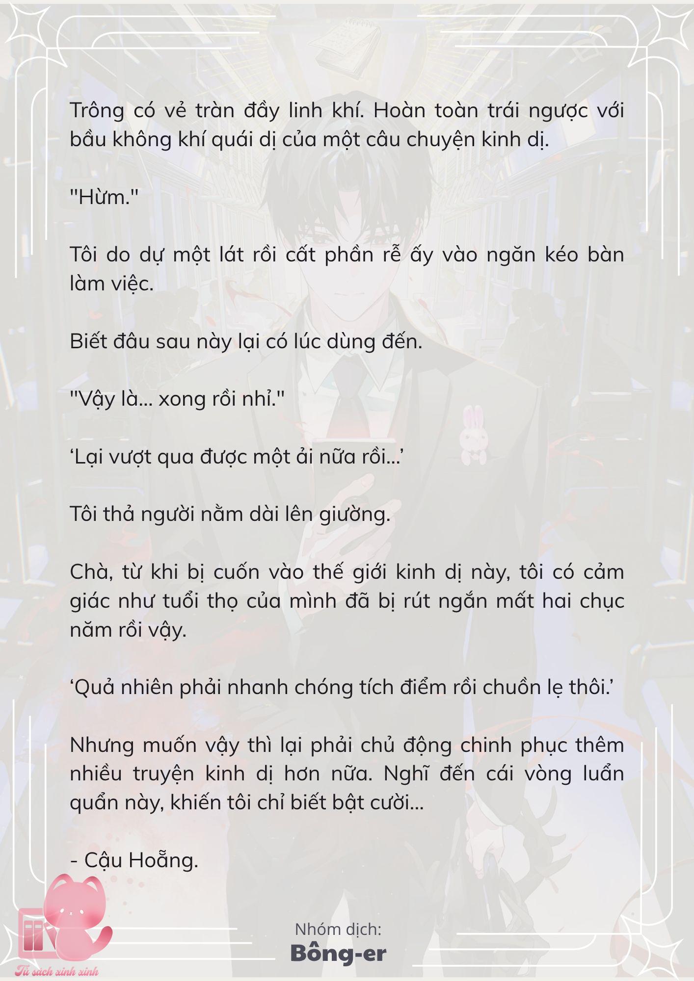 [Novel] Dù Rơi Vào Truyện Kinh Dị, Tôi Vẫn Phải Đi Làm - Chap 39 - Trang 21