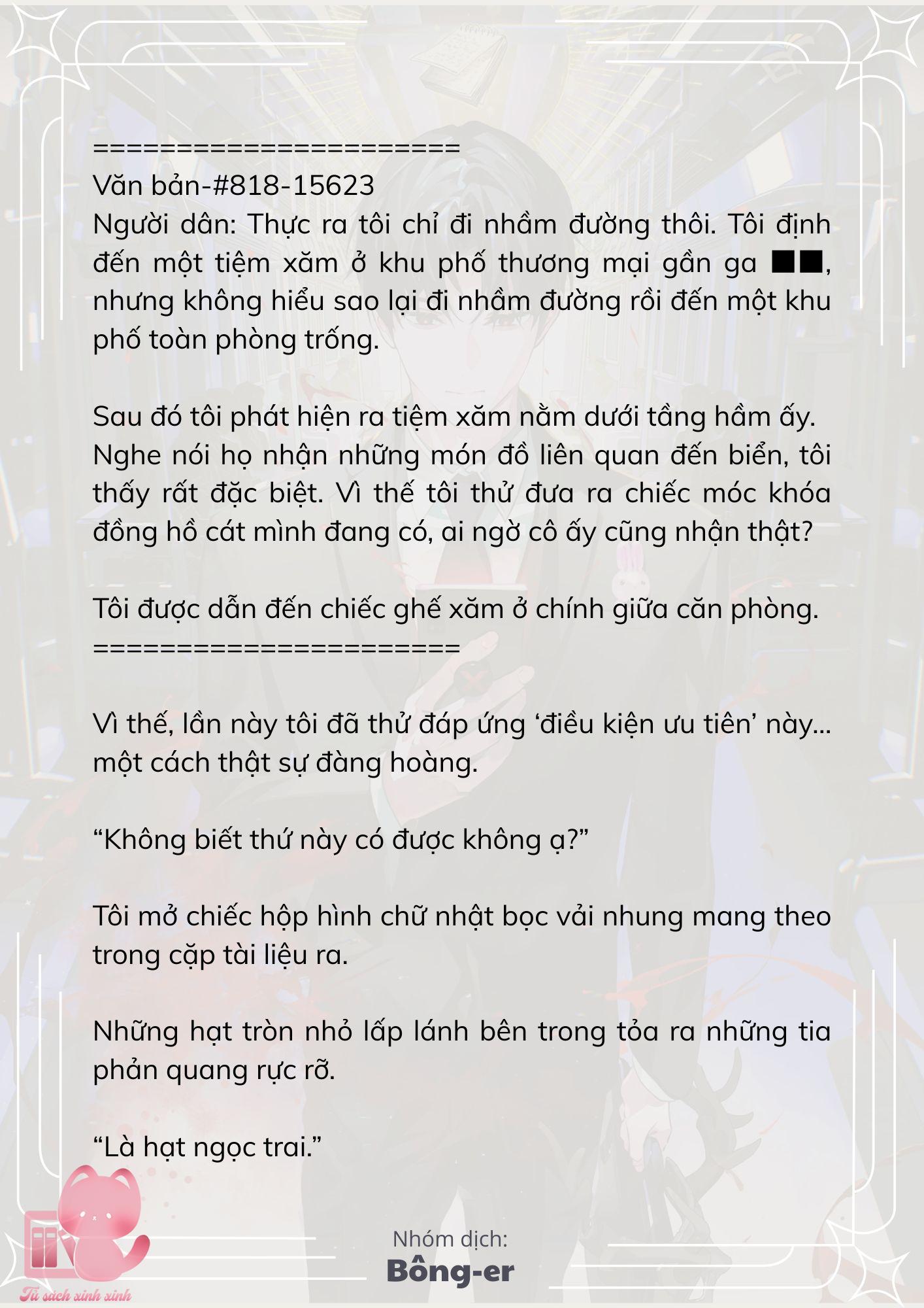 [Novel] Dù Rơi Vào Truyện Kinh Dị, Tôi Vẫn Phải Đi Làm - Chap 58 - Trang 6