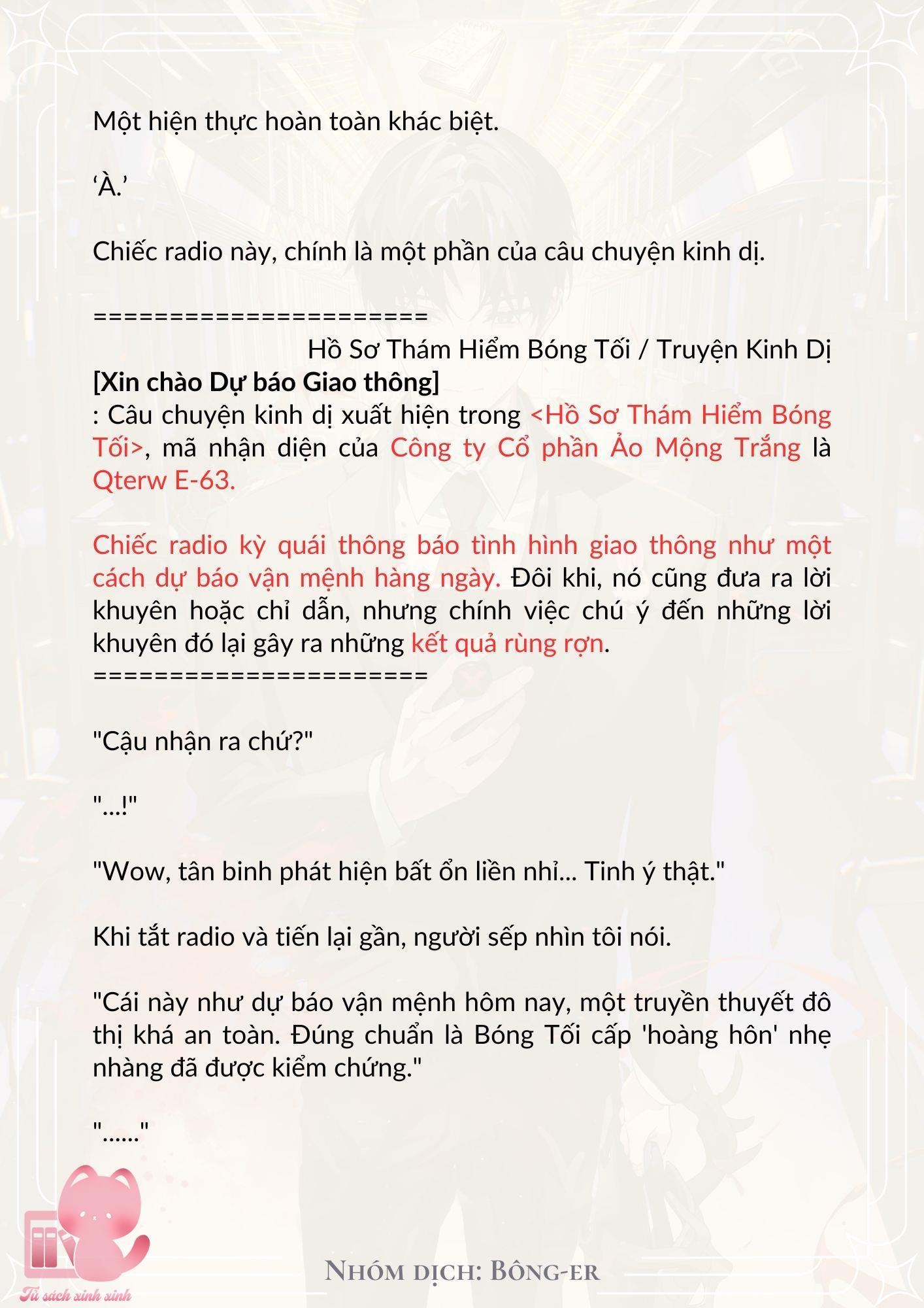 [Novel] Dù Rơi Vào Truyện Kinh Dị, Tôi Vẫn Phải Đi Làm - Chap 7 - Trang 4
