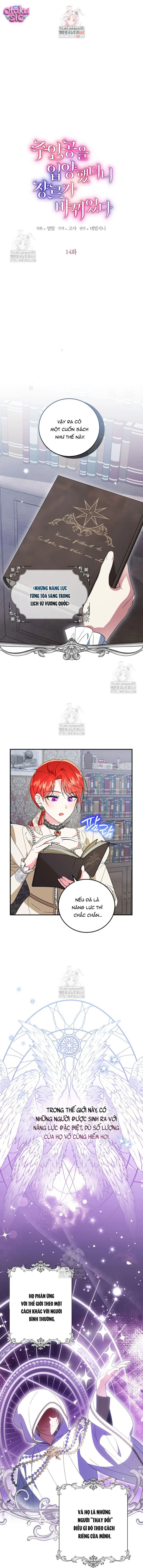 Tôi đã nhận nuội nam chính và thể loại câu chuyện đã thay đổi - Chap 14 - Trang 1