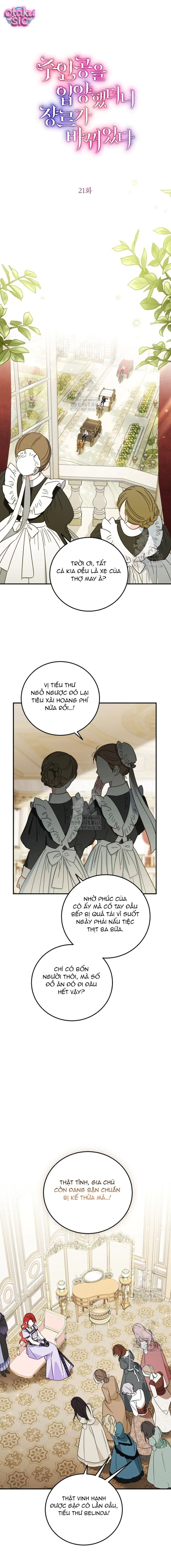 Tôi đã nhận nuội nam chính và thể loại câu chuyện đã thay đổi - Chap 21 - Trang 2