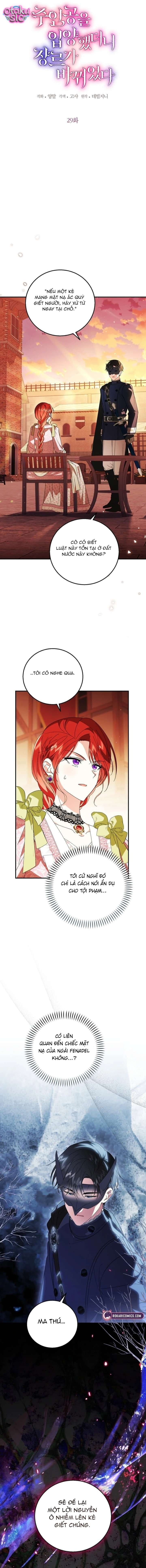 Tôi đã nhận nuội nam chính và thể loại câu chuyện đã thay đổi - Chap 29 - Trang 1