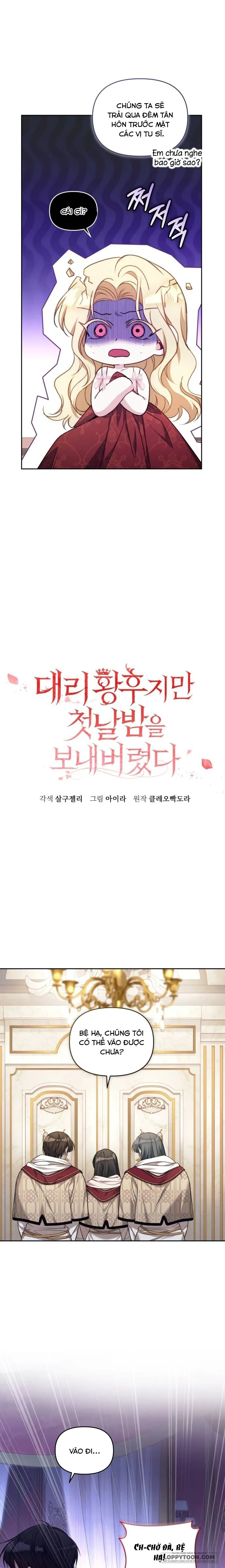 Tôi Đã Trải Qua Đêm Đầu Tiên Dù Chỉ Là Hoàng Hậu Thay Thế - Chap 2 - Trang 11