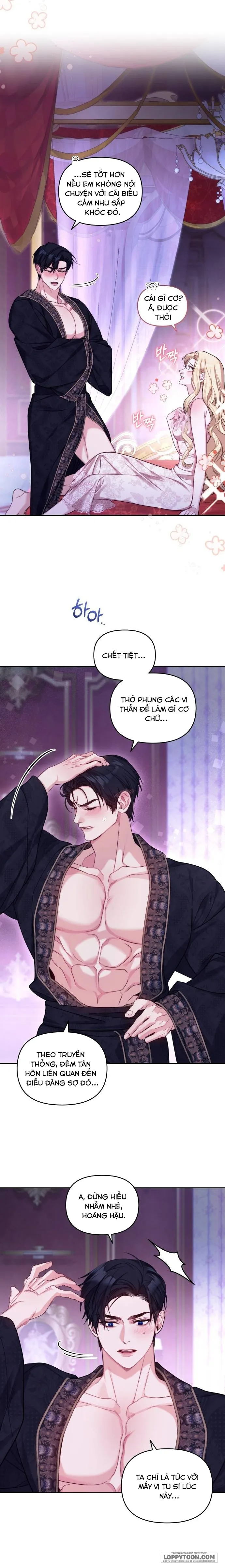 Tôi Đã Trải Qua Đêm Đầu Tiên Dù Chỉ Là Hoàng Hậu Thay Thế - Chap 2 - Trang 5