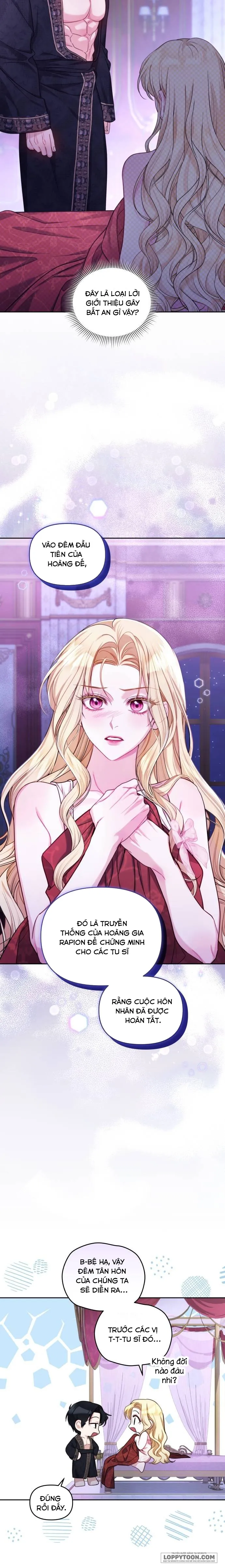 Tôi Đã Trải Qua Đêm Đầu Tiên Dù Chỉ Là Hoàng Hậu Thay Thế - Chap 2 - Trang 10