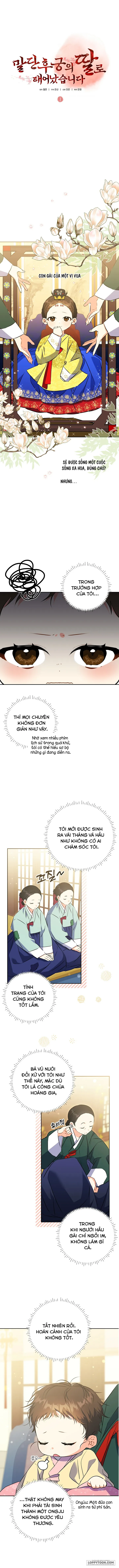 Tôi Sinh Ra Là Con Gái Của Một Cung Phi Hèn Mọn - Chap 1 - Trang 3