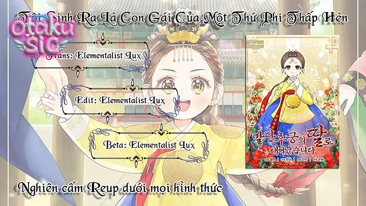 Tôi Sinh Ra Là Con Gái Của Một Thứ Phi Thấp Hèn - Chap 3 - Trang 11