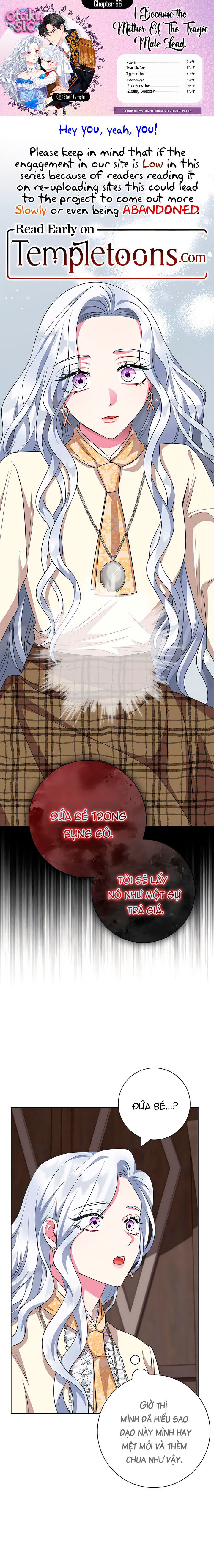 Tôi trở thành mẹ của nam chính bi kịch. - Chap 66 - Trang 1