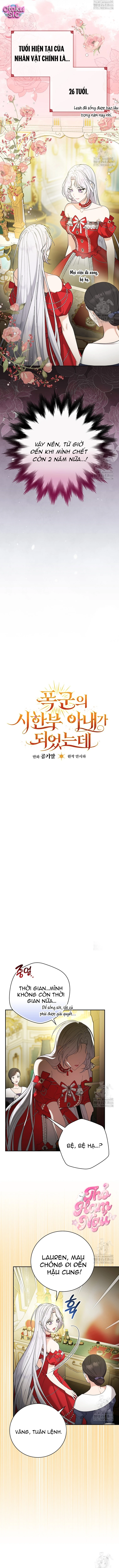Tôi Trở Thành Người Vợ Đoản Mệnh Của Tên Bạo Chúaa - Chap 2 - Trang 2
