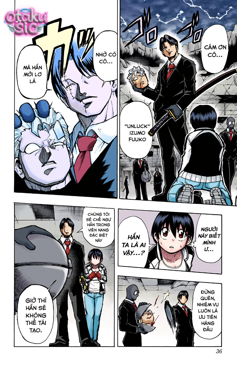 Undead Unluck Bản màu - Chap 1 - Trang 36